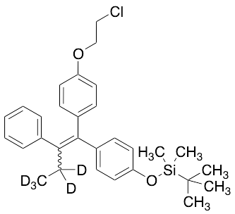 药物标准品(3,3,4,4,4-d5)-(E/Z)-1-[4-(2-Chloroethoxy)phenyl]-1-[4-(t-butyldimethylsilyloxy)phenyl]-2-pheny… - TRC