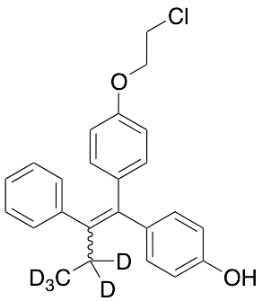 药物标准品(3,3,4,4,4-d5)-(E/Z)-1-[4-(2-Chloroethoxy)phenyl]-1-[4-hydroxyphenyl]-2-phenyl-1-butene - TRC