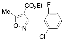 药物标准品3-(2-Chloro-6-fluorophenyl)-5-methylisoxazole-4-carboxylic Acid Ethyl Ester - TRC