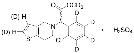 药物标准品rac Clopidogrel-d8 Hydrogen Sulfate (Major) - TRC