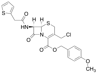 药物标准品(6R,​7R)​-3-​(Chloromethyl)​-​8-​oxo-​7-​[[2-​(2-​thienyl)​acetyl]​amino]​-5-​thia-​1-​azabicyc… - TRC