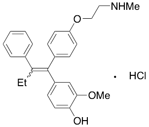药物标准品N-Demethyl-3-methoxy-4-hydroxytamoxifen Hydrochloride (E,Z mixture) - TRC