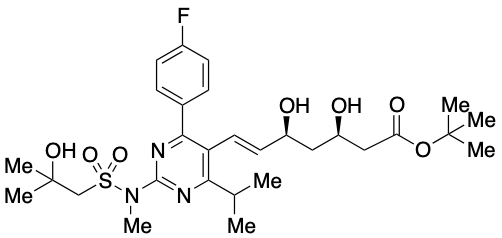药物标准品S-Desmethyl-S-(2-hydroxy-2-methylpropyl) Rosuvastatin tert-Butyl Ester - TRC