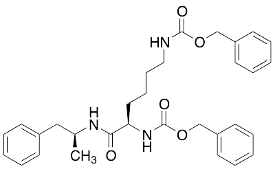 药物标准品Dibenzyl ((R)-6-oxo-6-(((S)-1-phenylpropan-2-yl)amino)hexane-1,5-diyl)dicarbamate - TRC