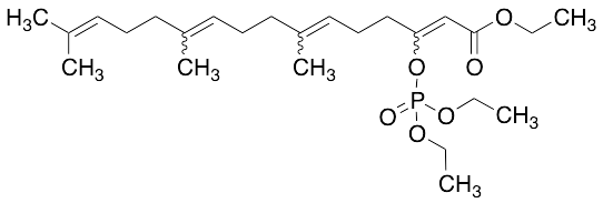 药物标准品3-Diethoxyphosphoryloxy-7,11,15-trimethyl-hexadecatetra-2,6,10,14-enoic Acid, Ethyl Ester, (Mix… - TRC