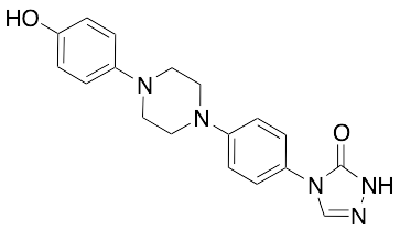 药物标准品2,4-Dihydro-4-[4-[4-(4-hydroxyphenyl)-1-piperazinyl]phenyl]-3H-1,2,4-triazol-3-one - TRC