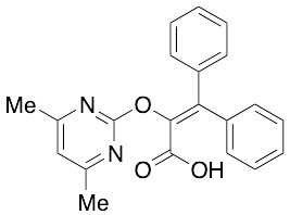 药物标准品2-[(4,6-Dimethyl-2-pyrimidinyl)oxy]-3,3-diphenyl-2-propenoic Acid - TRC