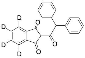 药物标准品Diphacinone-d4 (indanedione-4,5,6,7-d4) - TRC