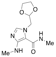 药物标准品1-(1,3-Dioxolan-2-ylmethyl)-N-methyl-4-(methylamino)-1H-imidazole-5-carboxamide - TRC
