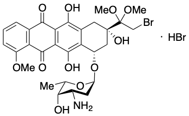 药物标准品(8S,10S)-10-[(3-Amino-2,3,6-trideoxy-&alpha;-L-lyxo-hexopyranosyl)oxy]-8-(2-bromo-1,1-dimethoxy… - TRC