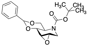 药物标准品2,3-Anhydro-4,6-O-benzylidene-N-(tert-butoxycarbonyl)-1,5-deoxy-1,5-imino-D-glucitol - TRC