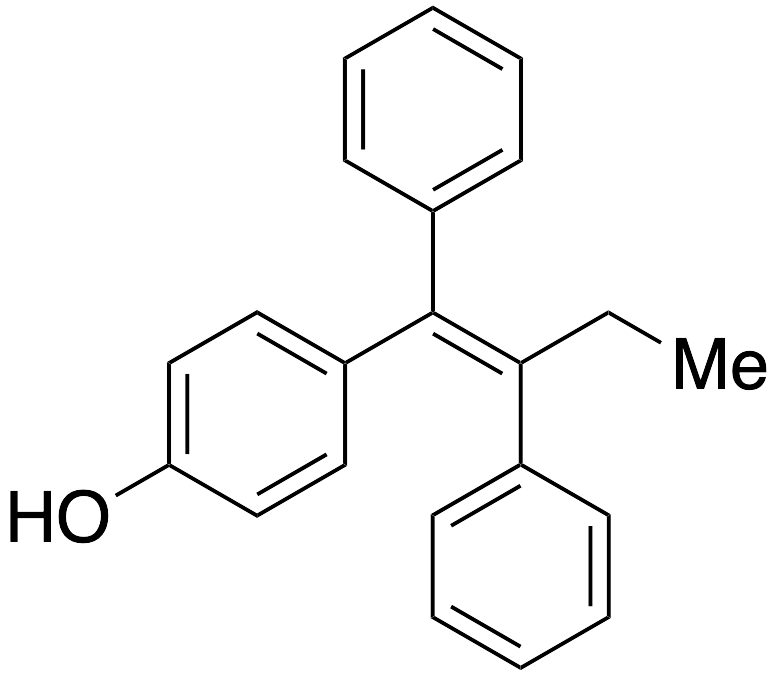 药物标准品(Z)-1,2-Diphenyl-1-(4-hydroxyphenyl)-1-butene (contain up to 10% E-isomer) - TRC