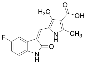 药物标准品5-(5-Fluoro-2-oxo-1,2-dihydro-indol-3-ylidenemethyl)-2,4-dimethyl-1H-pyrrole-3-carboxylic Acid - TRC