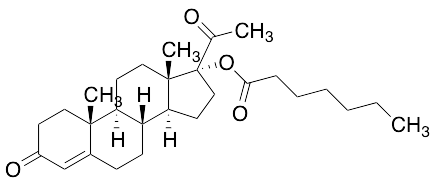 药物标准品17&alpha;-Hydroxyprogesterone Heptanoate - TRC