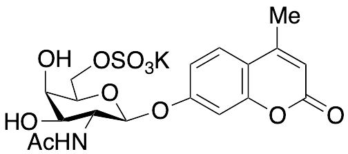 药物标准品4-Methylumbelliferyl 2-Acetamido-2-deoxy-&beta;-D-galactopyranoside 6-Sulfate Potassium Salt - TRC