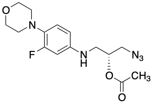 药物标准品(2R)-1-Azido-3-[[3-fluoro-4-(4-morpholinyl)phenyl]amino