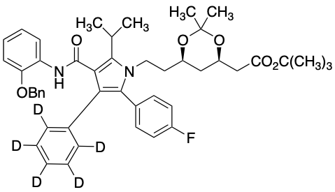 药物标准品2-Benzyloxy Atorvastatin-d5 Acetonide tert-Butyl Ester - TRC