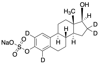 药物标准品Sodium 17beta-Estradiol-2,4,16,16-d4 3-Sulfate (Stabili