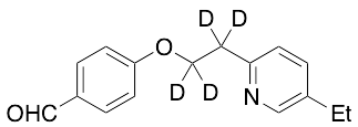 药物标准品4-[2-(5-Ethyl-2-pyridinyl)-d4-ethoxy]benzaldehyde - TRC