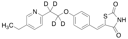 药物标准品5-[[4-[2-(5-Ethyl-2-pyridinyl)ethoxy-d4]phenyl]methylen