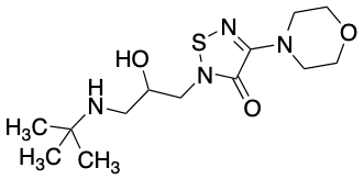 药物标准品2-(3-(tert-Butylamino)-2-hydroxypropyl)-4-morpholino-1,2,5-thiadiazol-3(2H)-one (>90%) - TRC