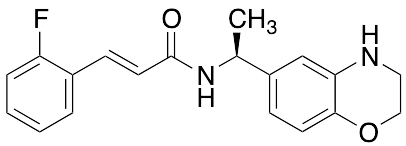 药物标准品(E)-3-(2-Fluorophenyl)-N-((S)-1-(3,4-dihydro-2H-benzo[1,4]oxazin-6-yl)-ethyl]acrylamide - TRC