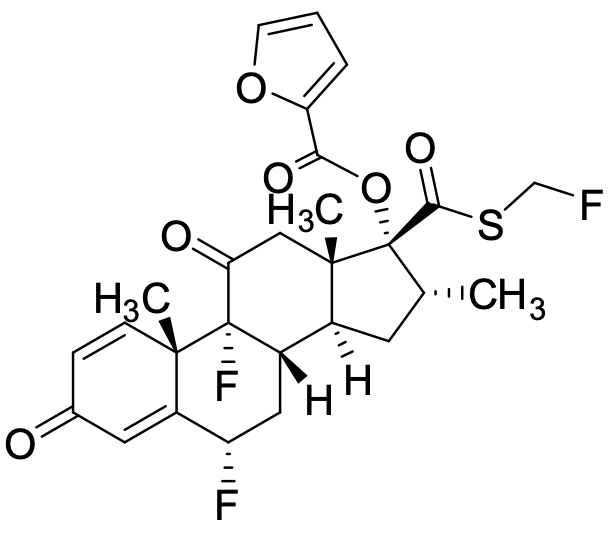 药物标准品Fluticasone 17-(((Fluoromethyl)thio)carbonyl) Furan-2-carboxylic Acid 11-Oxo - TRC
