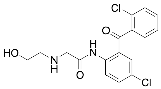药物标准品N-​[4-​Chloro-​2-​(2-​chlorobenzoyl)​phenyl]​-​2-​[(2-​hydroxyethyl)​amino]​acetamide - TRC