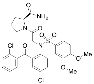 药物标准品N-[4-Chloro-2-(2-chlorobenzoyl)phenyl]-N-[(3,4-dimethoxyphenyl)sulfonyl]glycyl-L-prolinamide - TRC