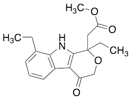 药物标准品1,8-Diethyl-1,3,4,9-tetrahydro-4-oxo-pyrano[3,4-b]indole-1-acetic Acid Methyl Ester - TRC
