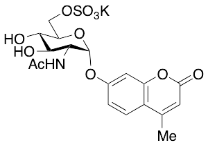 药物标准品4-Methylumbelliferyl 6-Sulfo-2-acetamido-2-deoxy-&alpha;-D-glucopyranoside Potassium Salt - TRC