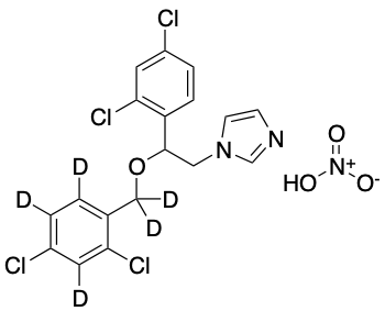 药物标准品(&plusmn;)-Miconazole-d5 Nitrate (2,4-dichlorobenzyloxy-d5) - TRC
