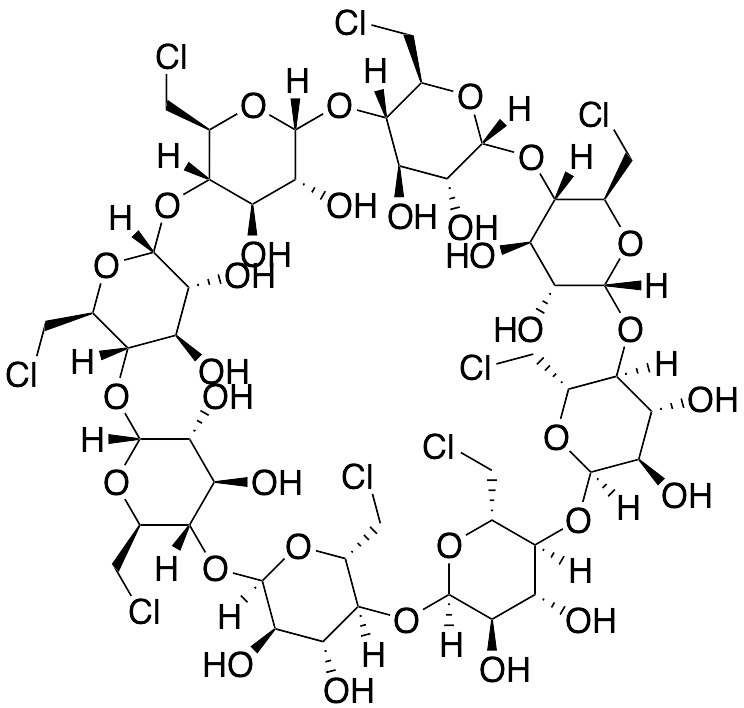 药物标准品6-Perdeoxy-6-perchloro-&gamma;-cyclodextrin, >90% - TRC