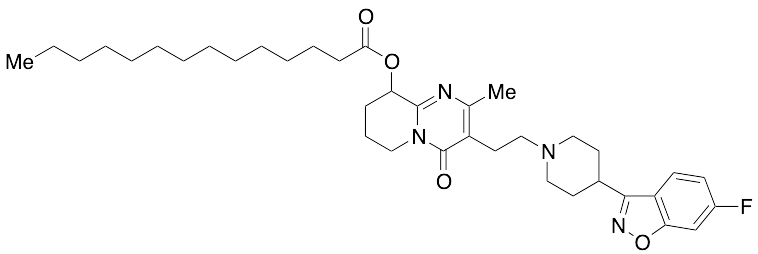药物标准品Tetradecanoic Acid 3-​[2-​[4-​(6-​Fluoro-​1,​2-​benzisoxazol-​3-​yl)​-​1-​piperidinyl]​ethyl]​-… - TRC