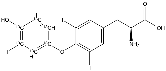 药物标准品3,3&rsquo;,5-Triiodo-L-thyronine-13C6 - TRC