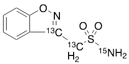 药物标准品Zonisamide-13C2-15N - TRC