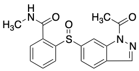药物标准品2-[(1-Acetyl-1H-indazol-6-yl)sulfinyl]-N-methylbenzamide - TRC