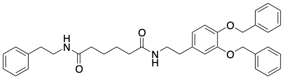 药物标准品N1-[2-[3,4-Bis(phenylmethoxy)phenyl]ethyl]-N6-(2-phenylethyl)-hexanediamide - TRC
