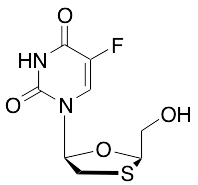 药物标准品cis 5-Fluoro-1-[2-(hydroxymethyl)-1,3-oxathiolan-5-yl]-2,4(1H,3H)- pyrimidinedione - TRC