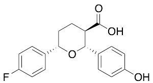 药物标准品(2R,​3R,​6S)​-6-​(4-​Fluorophenyl)​tetrahydro-​2-​(4-​hydroxyphenyl)​-2H-pyran-3-carboxylic Aci… - TRC