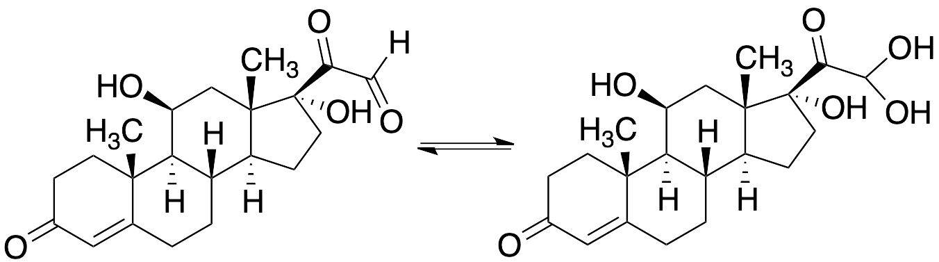 药物标准品Hydrocortisone 21-Aldehyde Hydrate (mixture of the aldehyde and the hydrated form) - TRC
