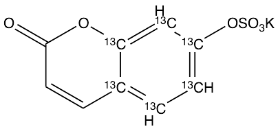 药物标准品7-Hydroxy Coumarin-13C6 Sulfate Potassium Salt - TRC