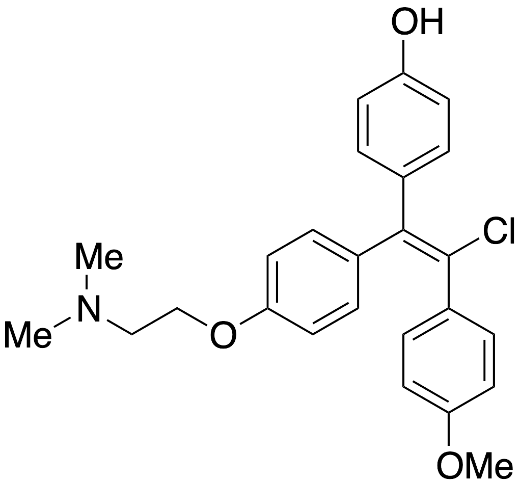 药物标准品N,N-Dimethyl-4-hydroxymethoxy Clomiphene (~90%, contains ~10% Z-isomer) - TRC