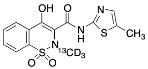 药物标准品Meloxicam- 13CD3 - TRC