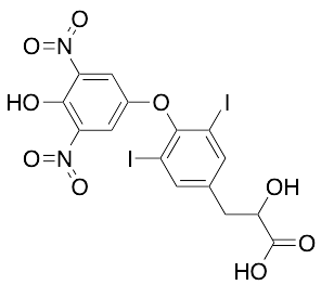 药物标准品&alpha;-​Hydroxy-​4-​(4-​hydroxy-​3,​5-​dinitrophenoxy)​-​3,​5-​diiodo-benzenepropanoic Acid - TRC