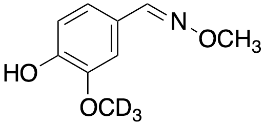 药物标准品4-Hydroxy-3-methoxy-d3-benzaldehyde O-Methyloxime - TRC