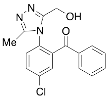 药物标准品2-[3-(Hydroxymethyl)-5-methyl-4-triazolyl]-5-chlorobenzophenone - TRC