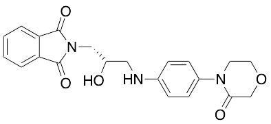 药物标准品2-[(2S)-2-Hydroxy-3-[[4-(3-oxo-4-morpholinyl)phenyl]amino]propyl]-1H-isoindole-1,3(2H)-dione - TRC