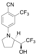 药物标准品4-[(2R)-2-[(1S)-2,2,2-Trifluoro-1-hydroxyethyl]-1-pyrrolidinyl]-2-(trifluoromethyl)-benzonitril… - TRC