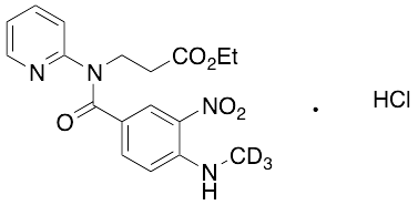 药物标准品N-[4-(Methylamino)-3-nitrobenzoyl]-N-2-pyridinyl-&beta;-alanine-d3 Ethyl Ester Hydrochloride - TRC